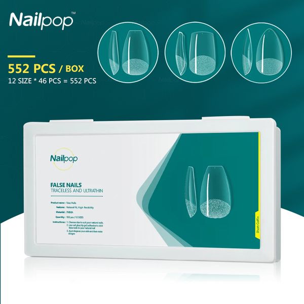 false nails nailpop 552pcs short almondcoffin nail set acrylic full cover tips press on fake capsule art 230515, Red;gold
false nails nailpop 552pcs short almondcoffin nail set acrylic full cover tips press on fake capsule art 230515, Red;gold