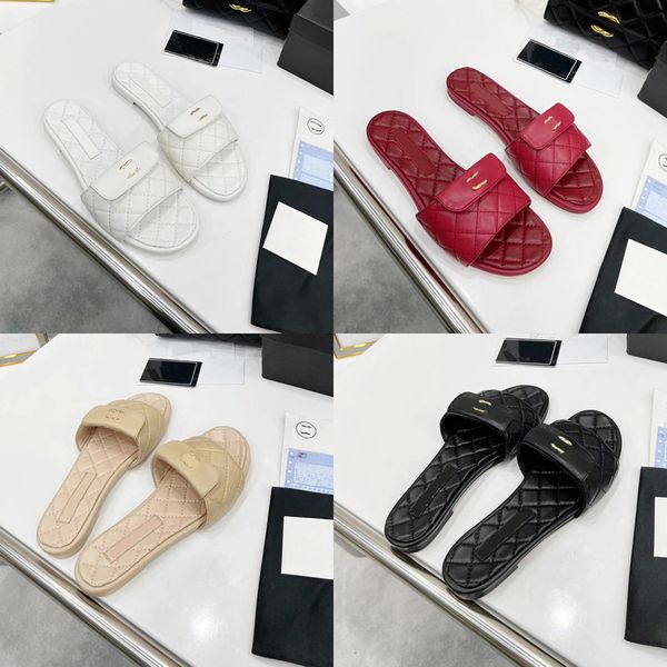 2023 designer luxury round head slides slippers womens 100% leather outdoor electric embroidery checkered open-toed sandals lady flat flip-f, Black
2023 designer luxury round head slides slippers womens 100% leather outdoor electric embroidery checkered open-toed sandals lady flat flip-f, Black
