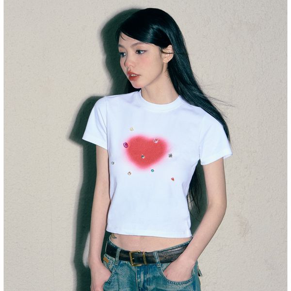 women's t-shirt t shirt for women white short sleeve personalized trend printed summer women clothing versatile round neck pure cotton
women's t-shirt t shirt for women white short sleeve personalized trend printed summer women clothing versatile round neck pure cotton