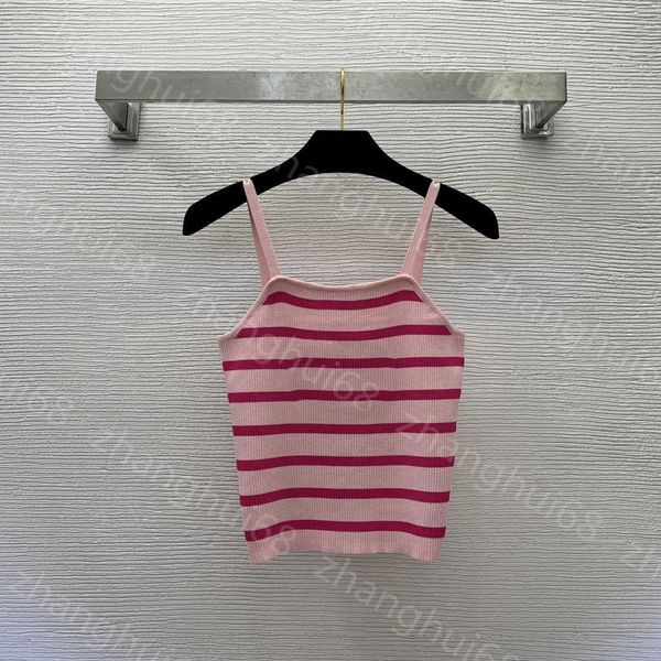 23ss vest camis tank womens tanks womens designer clothing round neck chest double c sequin spiked logo striped knitted vest suspender women, White
23ss vest camis tank womens tanks womens designer clothing round neck chest double c sequin spiked logo striped knitted vest suspender women, White