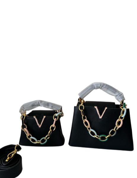 mini handbag shoulder bags cowhide genuine leather tote bag detachable resin link chain flap capucines hanbags gold color hardware removable
mini handbag shoulder bags cowhide genuine leather tote bag detachable resin link chain flap capucines hanbags gold color hardware removable