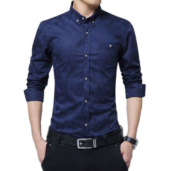men's casual shirts fashion casual men shirt long sleeve jacquard weave slim fit shirt men cotton mens dress shirts men clothes 5xl 230, White;black
men's casual shirts fashion casual men shirt long sleeve jacquard weave slim fit shirt men cotton mens dress shirts men clothes 5xl 230, White;black