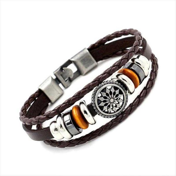 punk harajuku cattle strand leather bracelet fashion all match mens and womens beaded genuine totem, Black
punk harajuku cattle strand leather bracelet fashion all match mens and womens beaded genuine totem, Black