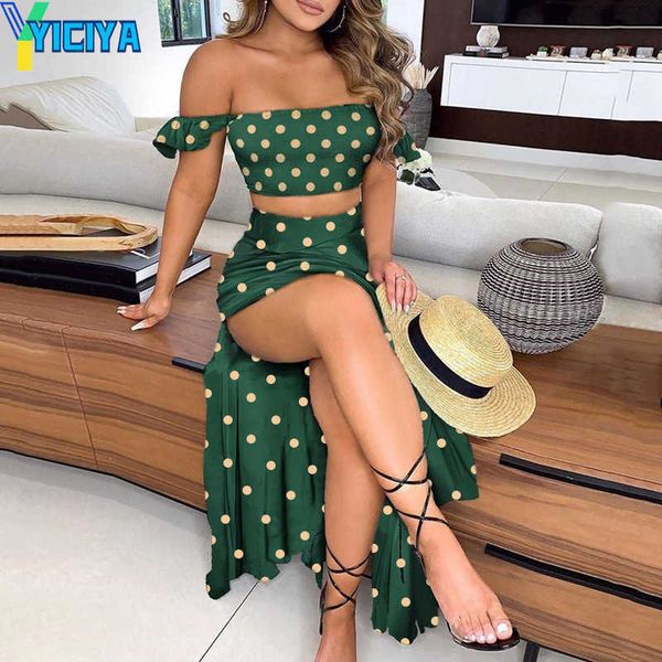 yiciya two piece dres summer skirt sets outfits floral print elegant off shoulder crop split long maxi skirts pieces dress suits, White
yiciya two piece dres summer skirt sets outfits floral print elegant off shoulder crop split long maxi skirts pieces dress suits, White