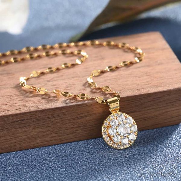 pendant necklaces stainless steel glitter zircon round pendant charms chain choker nelace for women fashion fine jewelry, Silver
pendant necklaces stainless steel glitter zircon round pendant charms chain choker nelace for women fashion fine jewelry, Silver