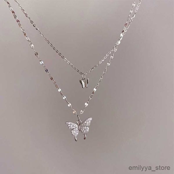 pendant necklaces stamp butterfly necklace for women double layer clavicle chain shiny necklace dainty gifts silver color jewelry
pendant necklaces stamp butterfly necklace for women double layer clavicle chain shiny necklace dainty gifts silver color jewelry