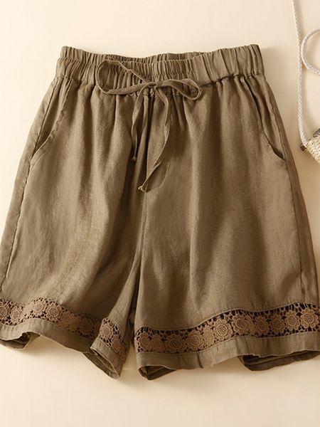 women's shorts women summer casual shorts vintage style hollow out lace loose comfortable elastic waist female short pants b2045 230516, White;black
women's shorts women summer casual shorts vintage style hollow out lace loose comfortable elastic waist female short pants b2045 230516, White;black