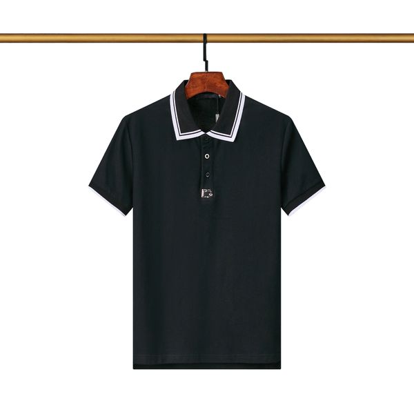new men's polo black and white color multi-style embroidered letters luxury 100% cotton anti-wrinkle slim-fit commercial temperament an, White;black
new men's polo black and white color multi-style embroidered letters luxury 100% cotton anti-wrinkle slim-fit commercial temperament an, White;black
