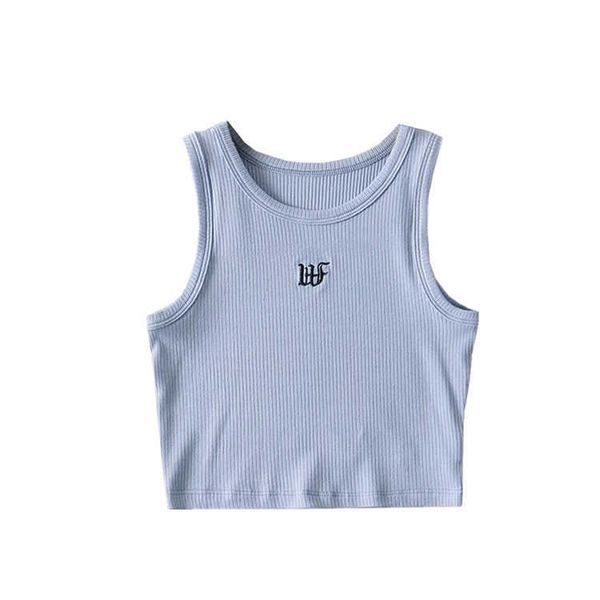 summer slim fit high waist exposed umbilical sleeveless short bottom tank with round neck letter embroidery outer wear small 8, White
summer slim fit high waist exposed umbilical sleeveless short bottom tank with round neck letter embroidery outer wear small 8, White