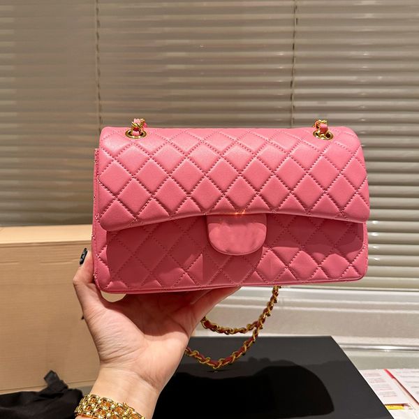 ladies 25cm classic double flap lambskin quilted bags gold metal hardware matelasse chain crossbody shoulder purse multi pochette luxury des
ladies 25cm classic double flap lambskin quilted bags gold metal hardware matelasse chain crossbody shoulder purse multi pochette luxury des