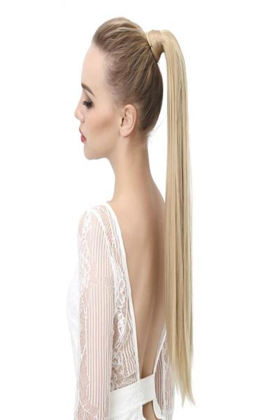 24 straight wrap synthetic ponytail hair extension ponytail hair clip in ponytail pony tail flase hairpiece hairtail2150171, Black
24 straight wrap synthetic ponytail hair extension ponytail hair clip in ponytail pony tail flase hairpiece hairtail2150171, Black