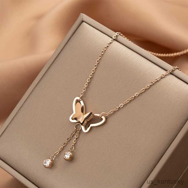 pendant necklaces stainless steel hollow out butterfly zircon pendant charm choker nelaces for women fashion fine jewelry gifts, Silver
pendant necklaces stainless steel hollow out butterfly zircon pendant charm choker nelaces for women fashion fine jewelry gifts, Silver
