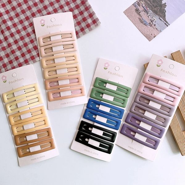 6 pcs korean fashion children's frosted basic hairpins headwear sweet girl simple hollow square bb clip hair accessories, Slivery;white
6 pcs korean fashion children's frosted basic hairpins headwear sweet girl simple hollow square bb clip hair accessories, Slivery;white