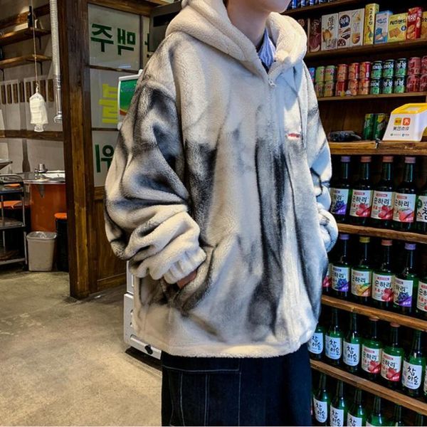 men's wool 2023 lamb cotton jacket men coat korean fashion handsome plus velvet padded loose student casual 4 types, Black
men's wool 2023 lamb cotton jacket men coat korean fashion handsome plus velvet padded loose student casual 4 types, Black