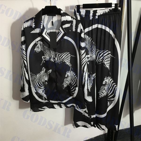 zebra printed shirts womens two piece pants polo long sleeve tees high waist trousers fashion ladies pajamas, White
zebra printed shirts womens two piece pants polo long sleeve tees high waist trousers fashion ladies pajamas, White