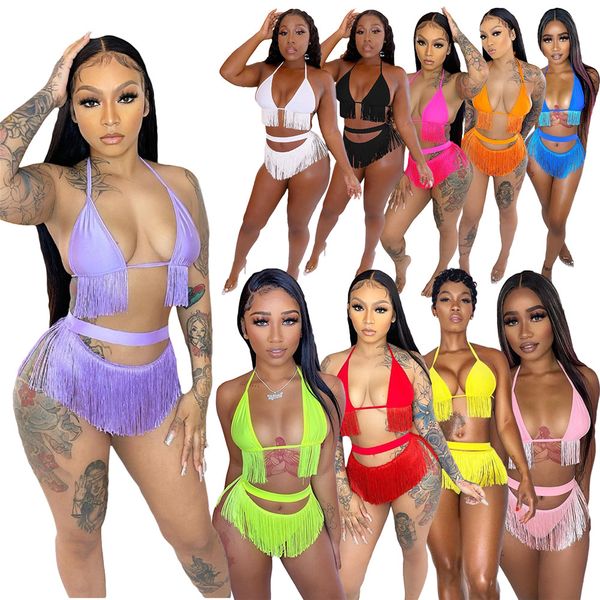 designer swimwear summer bikini sets women swimsuits backless halter bra and bottom tassels two piece sets bathing suits beach wear bulk who, White;black
designer swimwear summer bikini sets women swimsuits backless halter bra and bottom tassels two piece sets bathing suits beach wear bulk who, White;black