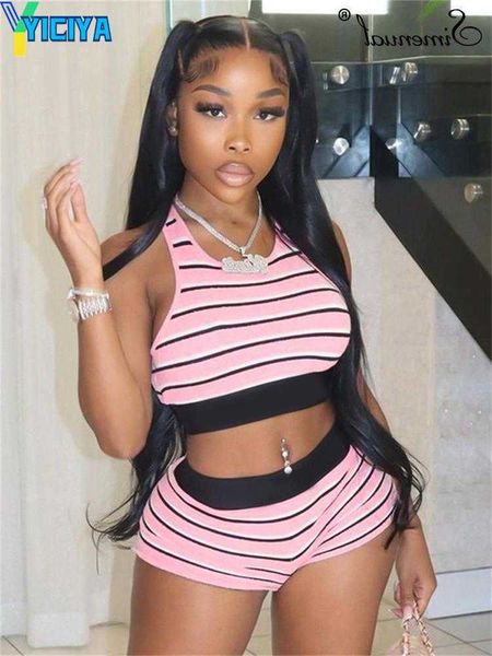 yiciya women's tracksuits simenual y2k striped 2 piece suits chic sleeveless crop basic tanks vest hipster shorts pcs sets women stree, Gray
yiciya women's tracksuits simenual y2k striped 2 piece suits chic sleeveless crop basic tanks vest hipster shorts pcs sets women stree, Gray