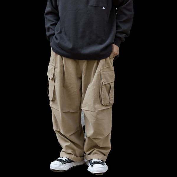 men's pants multi-pocket cargo pants mens safari style solid color pleated loose straight-leg pants elastic waist casual trousers men 2, Black
men's pants multi-pocket cargo pants mens safari style solid color pleated loose straight-leg pants elastic waist casual trousers men 2, Black