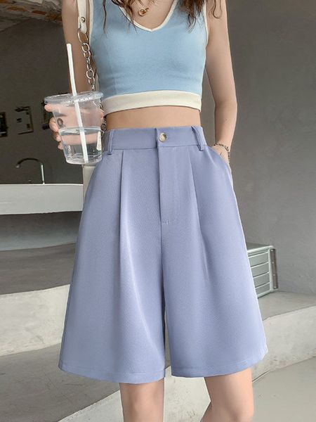 women's shorts black suit shorts loose elastic waist slim thin women's summer shorts casual high waist solid straight wide leg ice, White;black
women's shorts black suit shorts loose elastic waist slim thin women's summer shorts casual high waist solid straight wide leg ice, White;black