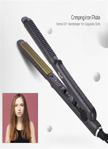 

fast heating corrugated hair curler crimper corrugation flat iron fluffy small waves corn perm splint curling irons waver 2202225860030