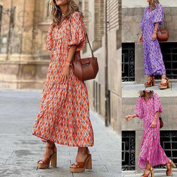 casual dresses designer womens suer short sleeve mid-length ohemian printed dress kipq, Black;gray
casual dresses designer womens suer short sleeve mid-length ohemian printed dress kipq, Black;gray