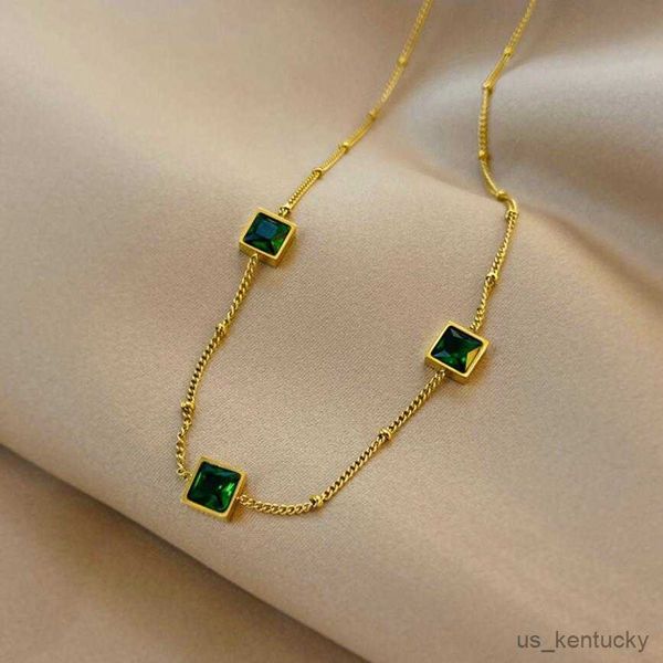pendant necklaces stainless steel green gems square pendant nelaces clavicle chain for women fashion fine jewelry party gifts, Silver
pendant necklaces stainless steel green gems square pendant nelaces clavicle chain for women fashion fine jewelry party gifts, Silver