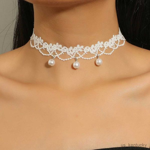 pendant necklaces elegant vintage pearl white lace statement choker bridal fashion jewelry for women wedding gift r230718, Silver
pendant necklaces elegant vintage pearl white lace statement choker bridal fashion jewelry for women wedding gift r230718, Silver