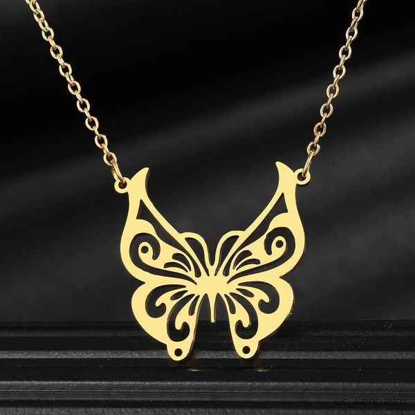 pendant necklaces stainless steel vintage big butterfly delicate pendants fashion choker chains for women jewelry gifts r230718, Silver
pendant necklaces stainless steel vintage big butterfly delicate pendants fashion choker chains for women jewelry gifts r230718, Silver