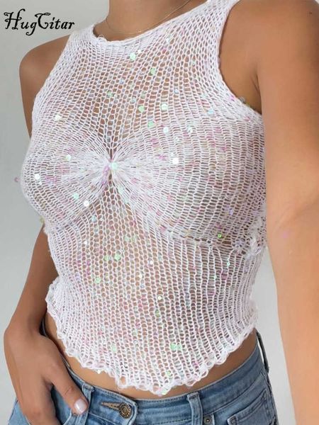 rukas knitted white o neck sequined see through crop tank 2023 summer women fashion beach vacation y2k outfit
rukas knitted white o neck sequined see through crop tank 2023 summer women fashion beach vacation y2k outfit