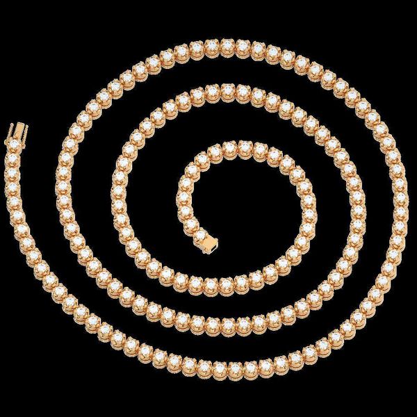 round prong-set diamond studded tennis chain necklace in yellow/ white / rose gold, Silver
round prong-set diamond studded tennis chain necklace in yellow/ white / rose gold, Silver