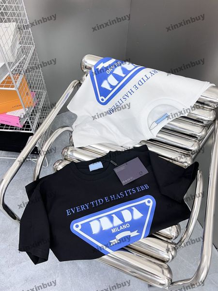 xinxinbuy men designer tee t shirt 23ss triangle label printing milan short sleeve cotton women black white blue s-2xl, Black;brown
xinxinbuy men designer tee t shirt 23ss triangle label printing milan short sleeve cotton women black white blue s-2xl, Black;brown