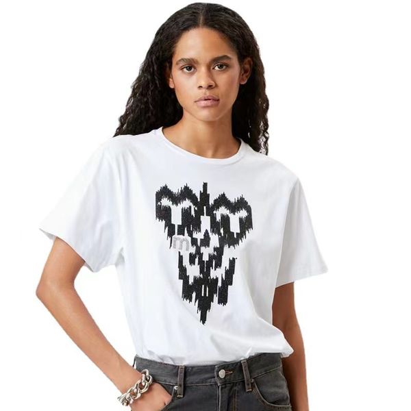 23 new summer casual fashion temperament personality letter flash pink printed round neck pullover straight short sleeve t-shirt, White
23 new summer casual fashion temperament personality letter flash pink printed round neck pullover straight short sleeve t-shirt, White