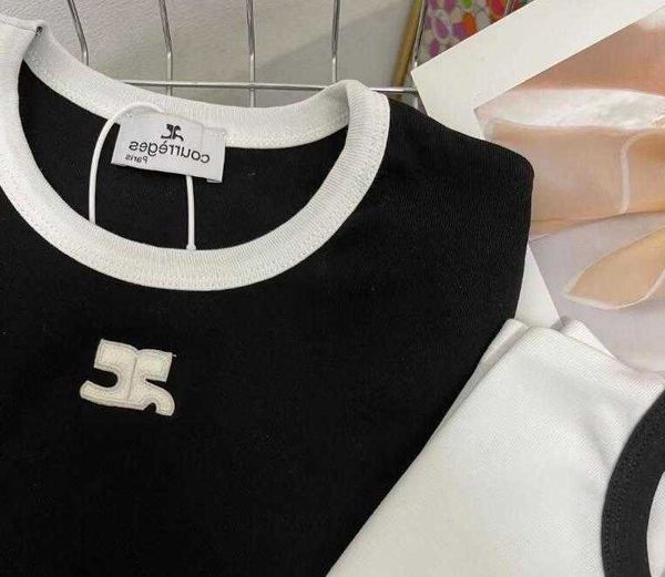 black white classic vintage designer t shirt summer short sleeve courreges women tshirt tee86
black white classic vintage designer t shirt summer short sleeve courreges women tshirt tee86