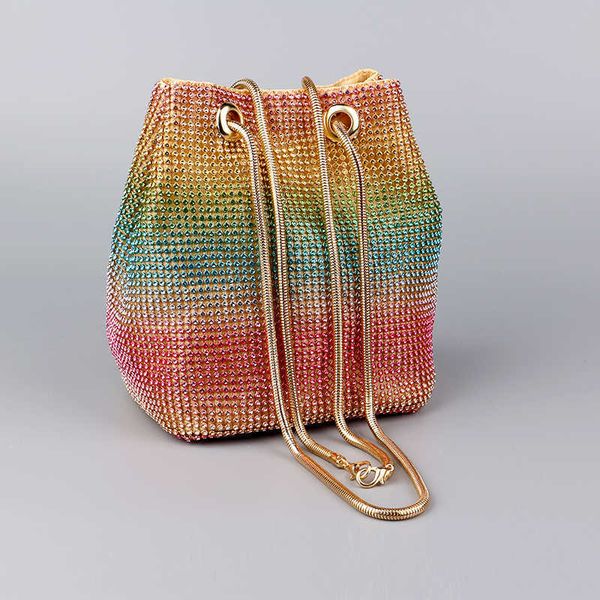 evening bags rhinestones women bucket design party day clutch soft mixed color shoulder chain handbags purse 230427
evening bags rhinestones women bucket design party day clutch soft mixed color shoulder chain handbags purse 230427