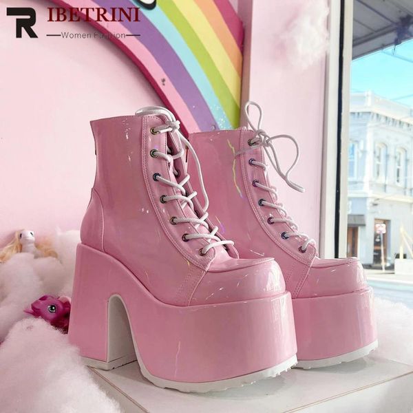 boots 2023 platform hak tinggi mode punk keren sepatu goth wanita kualitas hitam ukuran besar 43 bot mewah kasual tali silang 230516, Black
boots 2023 platform hak tinggi mode punk keren sepatu goth wanita kualitas hitam ukuran besar 43 bot mewah kasual tali silang 230516, Black
