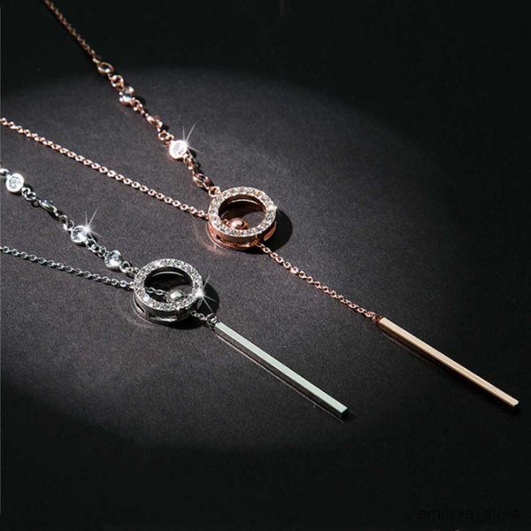 pendant necklaces new in high-quality stainless steel necklace for women simple adjustable circle pendant wedding party gift jewelry, Silver
pendant necklaces new in high-quality stainless steel necklace for women simple adjustable circle pendant wedding party gift jewelry, Silver