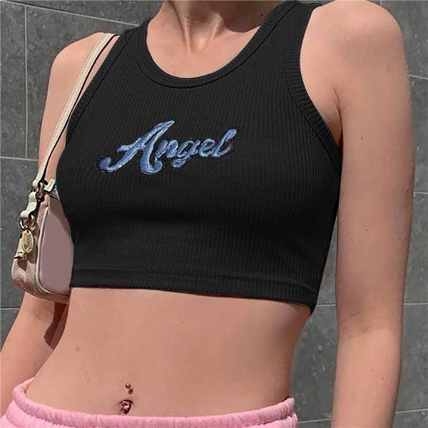 women's tanks camis black summer sleeveless women 2023 new y2k crop women letter print short tank crop vest without bra aa230515, White
women's tanks camis black summer sleeveless women 2023 new y2k crop women letter print short tank crop vest without bra aa230515, White