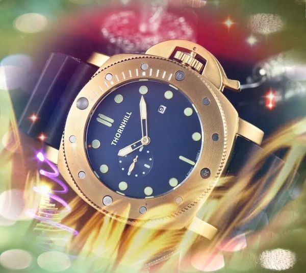 large dial mechanical automatic men's watch all dial can work high-quality chronograph table luminous rubber strap sports hip hop watch, Slivery;golden