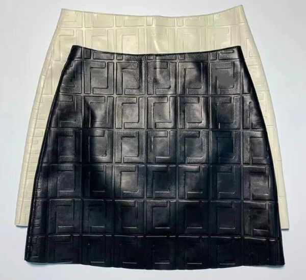 designer pu leather skirts fashion f letter print high waist hip a-line skirt, Black
designer pu leather skirts fashion f letter print high waist hip a-line skirt, Black