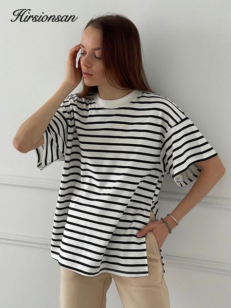 women s t shirt hirsionsan kaus katun 100 ukuran besar musim panas wanita 2023 split bergaris longgar baru kasual atasan dasar 230516, White
women s t shirt hirsionsan kaus katun 100 ukuran besar musim panas wanita 2023 split bergaris longgar baru kasual atasan dasar 230516, White