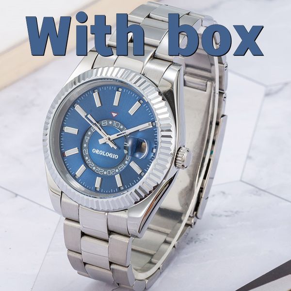 2023 new sky men's automatic mechanical watch 42mm all stainless steel swimming watch sapphire rotary calendar watch, Slivery;brown
2023 new sky men's automatic mechanical watch 42mm all stainless steel swimming watch sapphire rotary calendar watch, Slivery;brown