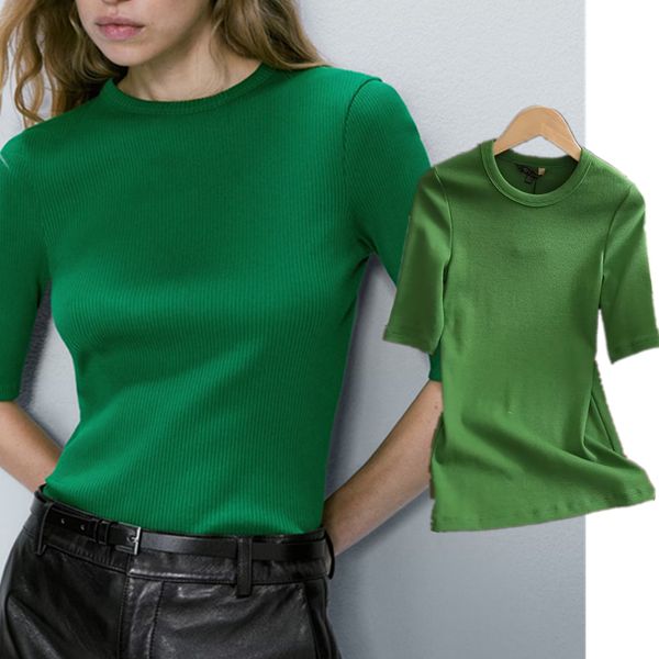 women's t-shirt maxdutti t-shirt lady summer tshirts women solid rib knitted cotton round neck 230516, White
women's t-shirt maxdutti t-shirt lady summer tshirts women solid rib knitted cotton round neck 230516, White