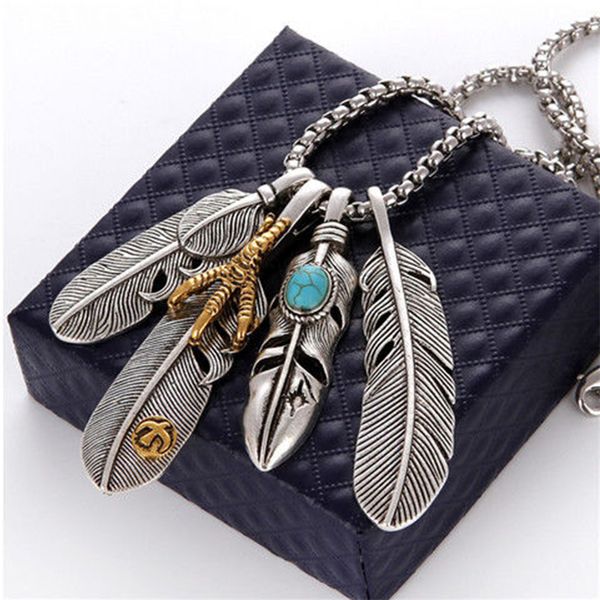 senior designer new feather eagle claw men and women hip hop exquisite personality necklace pendant luxury jewelry gift commemorative gift, Silver
senior designer new feather eagle claw men and women hip hop exquisite personality necklace pendant luxury jewelry gift commemorative gift, Silver