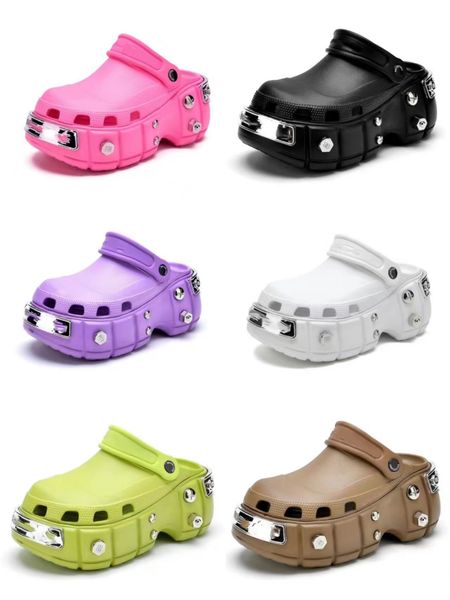 luxury slippers brand designers women thick soled perforated shoes sandals fashionable lovely sunny beach woman shoes slippers, Black
luxury slippers brand designers women thick soled perforated shoes sandals fashionable lovely sunny beach woman shoes slippers, Black