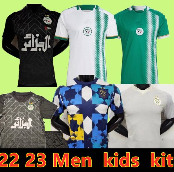 22 23 algeria algerie mens soccer jerseys mahrez feghouli slimani bennacer atal home white away green training wear football shirts men, White;black
22 23 algeria algerie mens soccer jerseys mahrez feghouli slimani bennacer atal home white away green training wear football shirts men, White;black