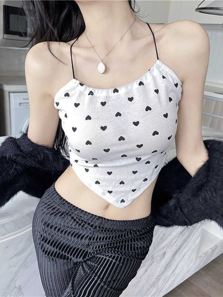 women's tanks camis heliar women backless bandage heart printed camis cute bellyband knitted crop for women underwear 2022 summer aa2, White
women's tanks camis heliar women backless bandage heart printed camis cute bellyband knitted crop for women underwear 2022 summer aa2, White