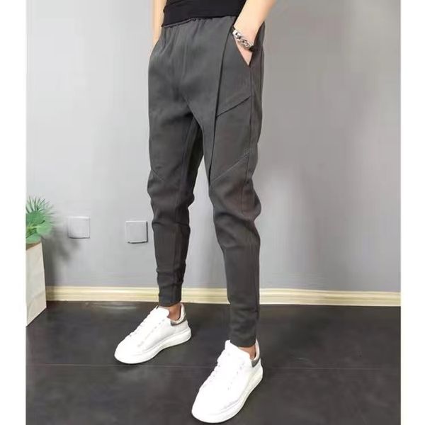 men's pants fashion korean solid joggers men spring autumn pants men slim fit drawstring mens casual pants black/gray s-5xl 230516
men's pants fashion korean solid joggers men spring autumn pants men slim fit drawstring mens casual pants black/gray s-5xl 230516