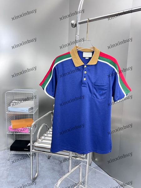xinxinbuy men designer tee t shirt 23ss shoulder panelled ribbon letter embroidery pocket short sleeve cotton women blue khaki s-2xl, Black;brown
xinxinbuy men designer tee t shirt 23ss shoulder panelled ribbon letter embroidery pocket short sleeve cotton women blue khaki s-2xl, Black;brown