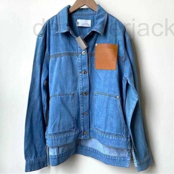 women's jackets designer fashion denim jacket couple models high-quality cardigan denims coat lapel splicing casual sportswear ajfi, Black;brown
women's jackets designer fashion denim jacket couple models high-quality cardigan denims coat lapel splicing casual sportswear ajfi, Black;brown