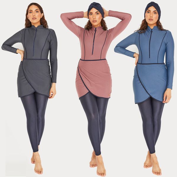 new muslim swimwear women modest patchwork hijab long sleeves sport swimsuit 3pcs islamic burkinis wear bathing suit, Red
new muslim swimwear women modest patchwork hijab long sleeves sport swimsuit 3pcs islamic burkinis wear bathing suit, Red